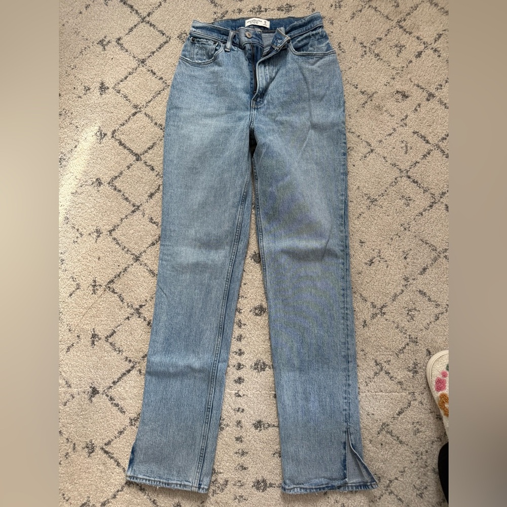 Abercrombie & Fitch Light Blue Straight Leg Jeans
